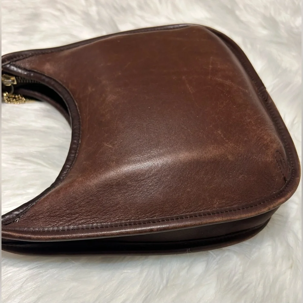 Vintage Coach 1998 ERGO Mini Zip 9020 Mahogany Bag - Picture 4 of 16